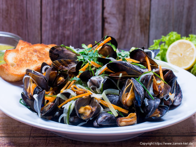 Muscheln in Weißweinsauce