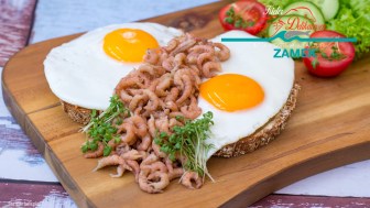 Krabbenbrot-Spiegelei